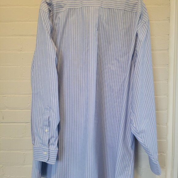 Brooks Brothers Big & Tall Striped Non-Iron Dress Shirt 20 36/37 - Picture 4 of 4